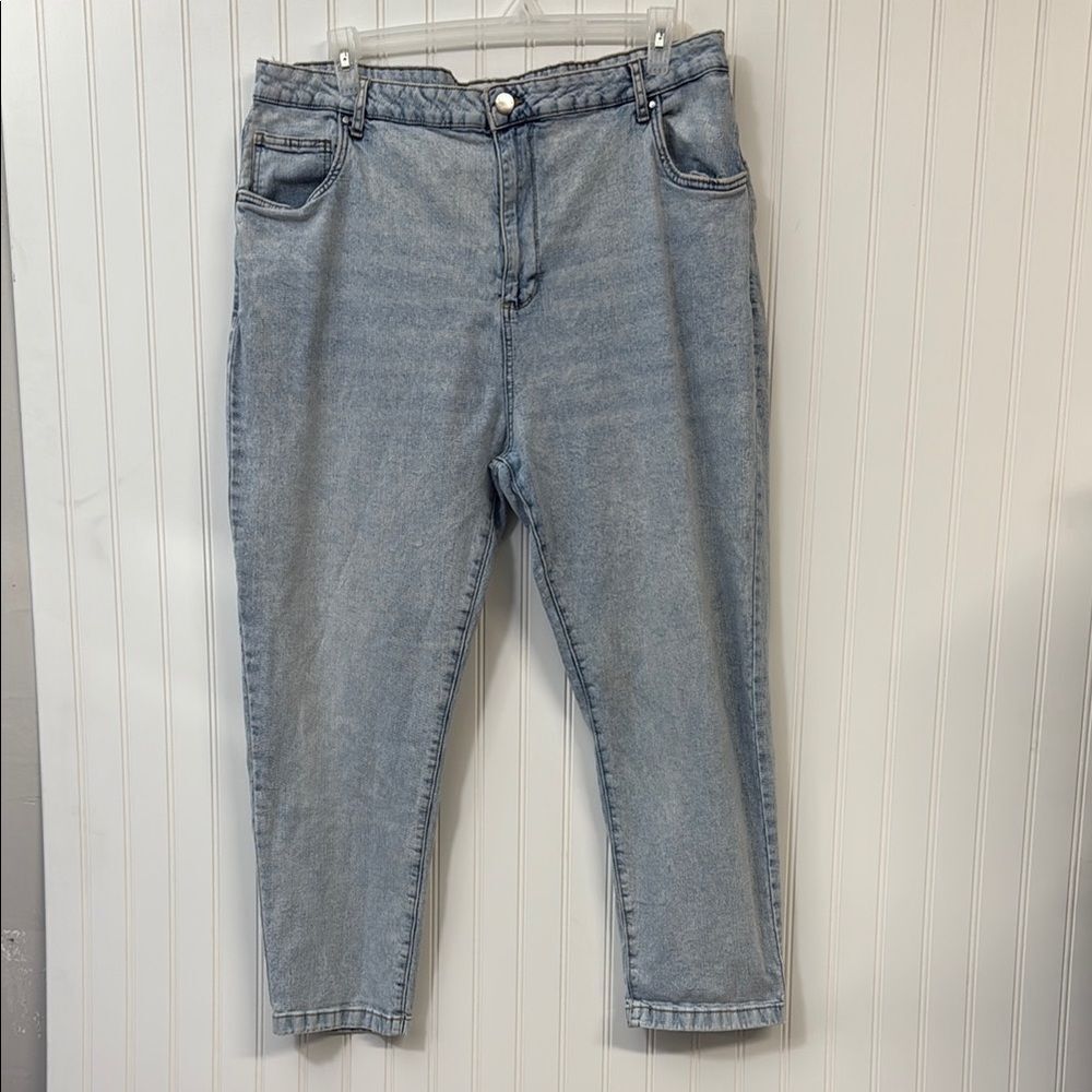 Cotton On Stretch Mom Jean Light Blue Denim Jeans Women's size 20